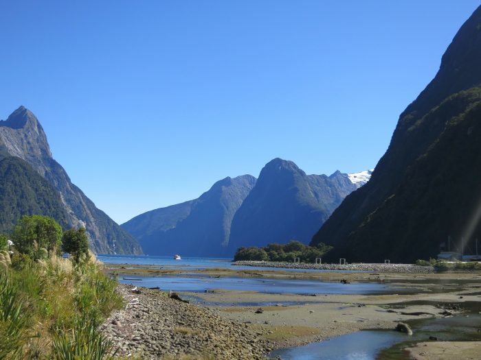 The landscape of Milford Sound is one of the most beautiful in the world. 