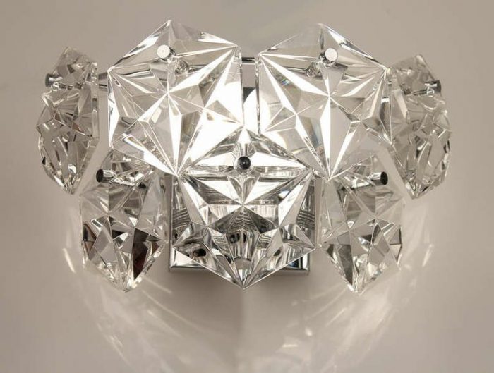 Kindeldey Diamond Crystal sconce