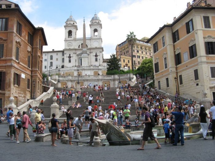 It is always a good day to hang out on the Spanish Steps