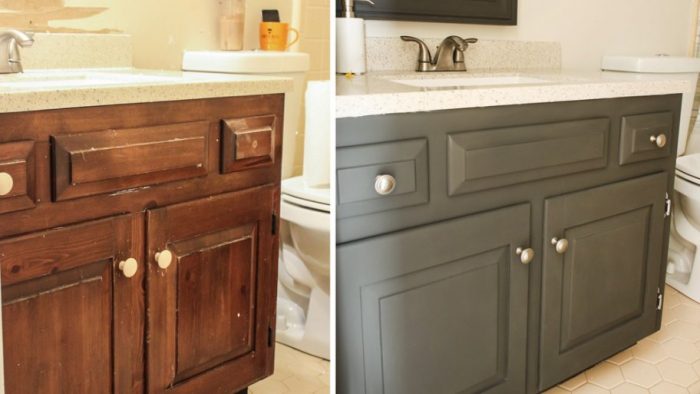 paint bathroom cabinetry