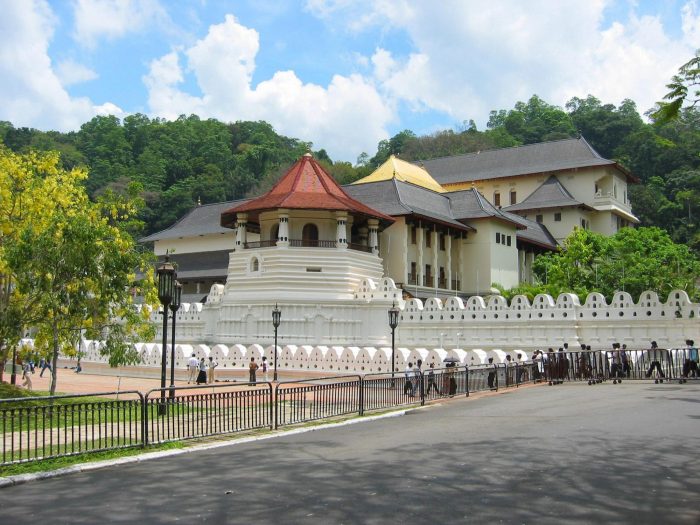The temple of Tooth housing one of the most sacred Buddhist relics