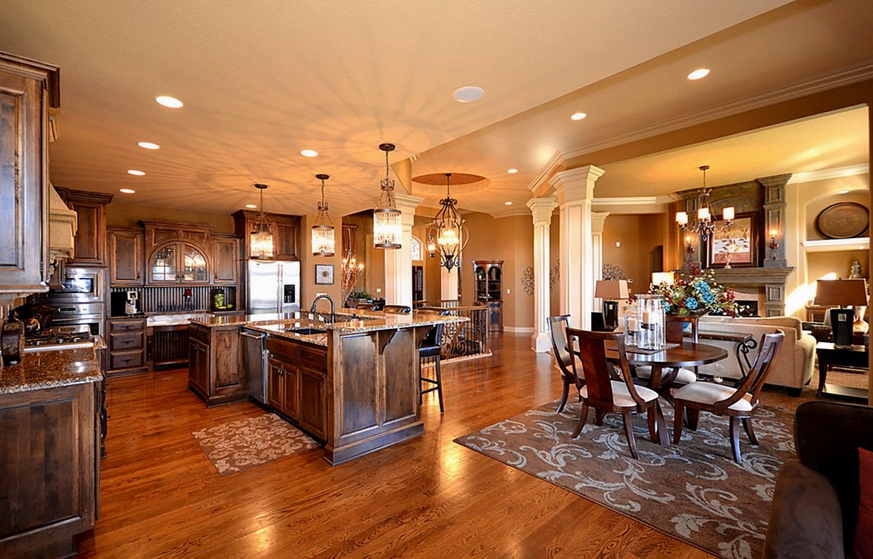 Open Floor Plan Home With Spacious Kitchen