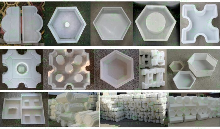 A series of photos showing different types of white plastic containers for DIY projects.