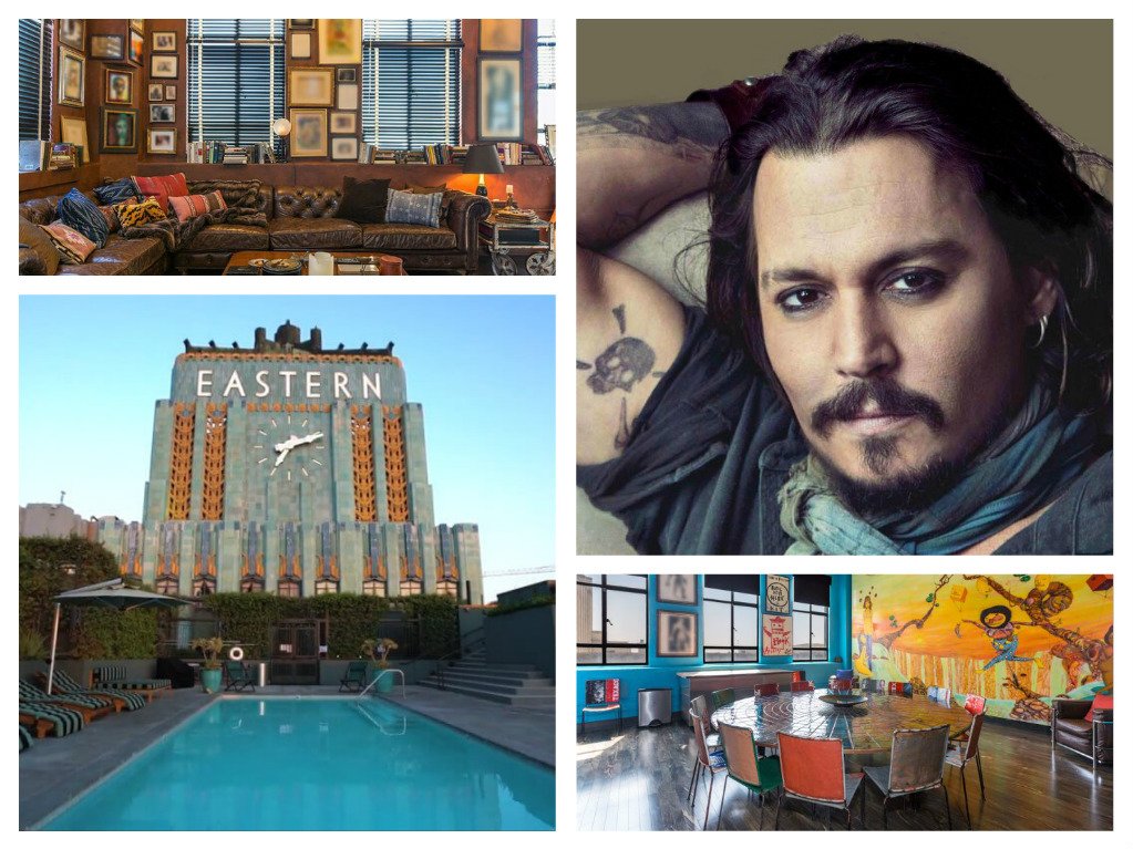 Johnny Depp's Penthouse at the Eastin Hotel in Los Angeles.