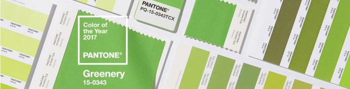 Pantone's greenery color palette.