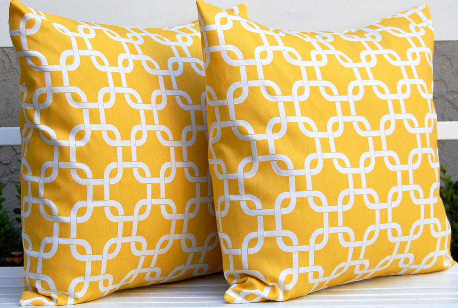 lemon accent pillows