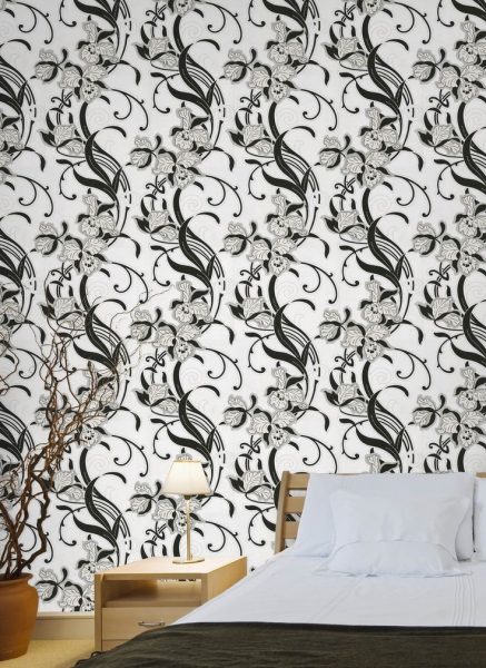  black and white combo trends hot with wallpapaer