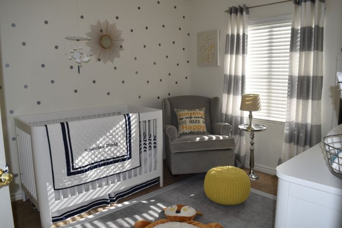 Yellow beams positivity and adds warmth to a nursery | Project Nursery