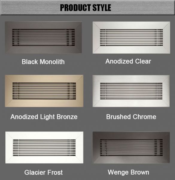 A selection of different styles of vent hoods for your house.
