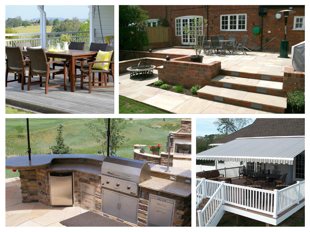 Reclaim your Outdoor Space with a Collage of Outdoor Furniture Pictures.