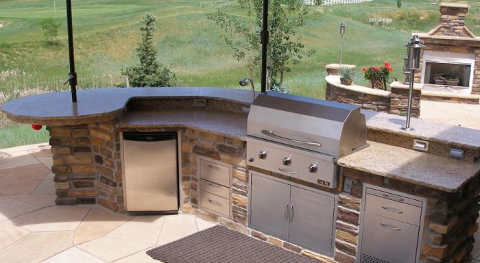 Reclaim your outdoor space with an upgraded garden featuring an outdoor kitchen.