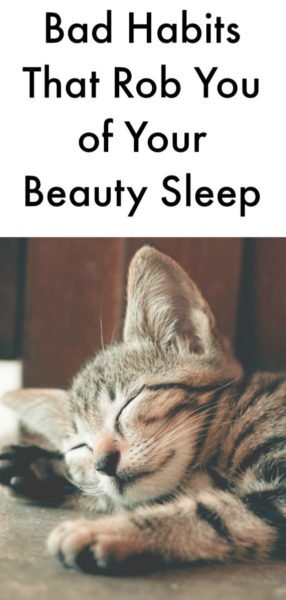 Habits that rob you of your beauty sleep.
