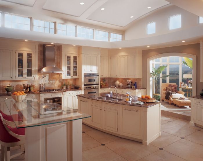 This is a well-lit kitchen.