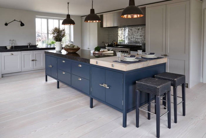 Update Your Kitchen With Blue Island and Stools