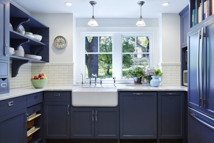 Update Your Kitchen With Blue Cabinets