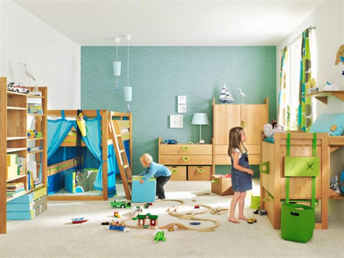 A children's room with a lot of toys providing natural tips for lower stress.