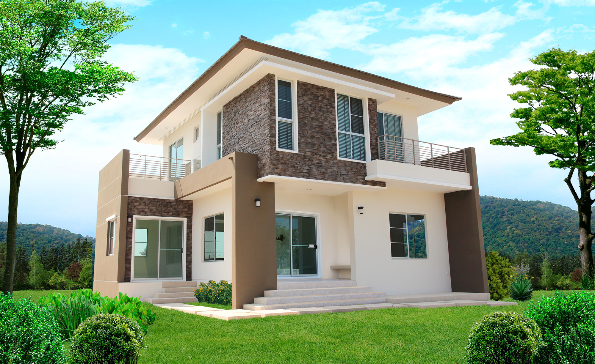 Modern house design in the Philippines with home warranty.
