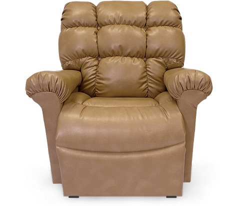 A recliner sleep chair on a white background.