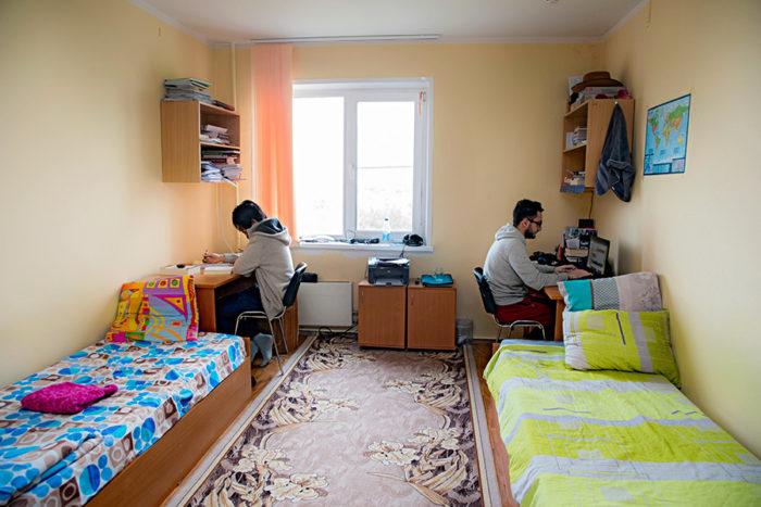 Place to Study in a University Dormitory