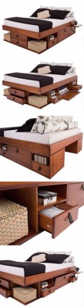 Four different storage beds.