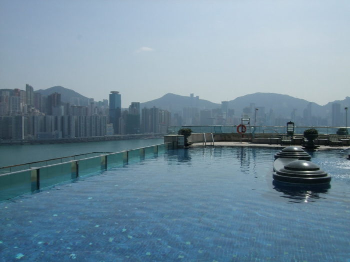 A natural swimming pool in Hong Kong.