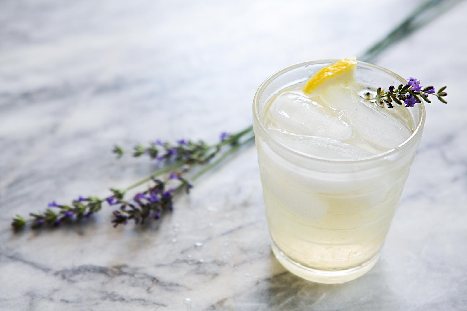 Floral lavender lemonade.