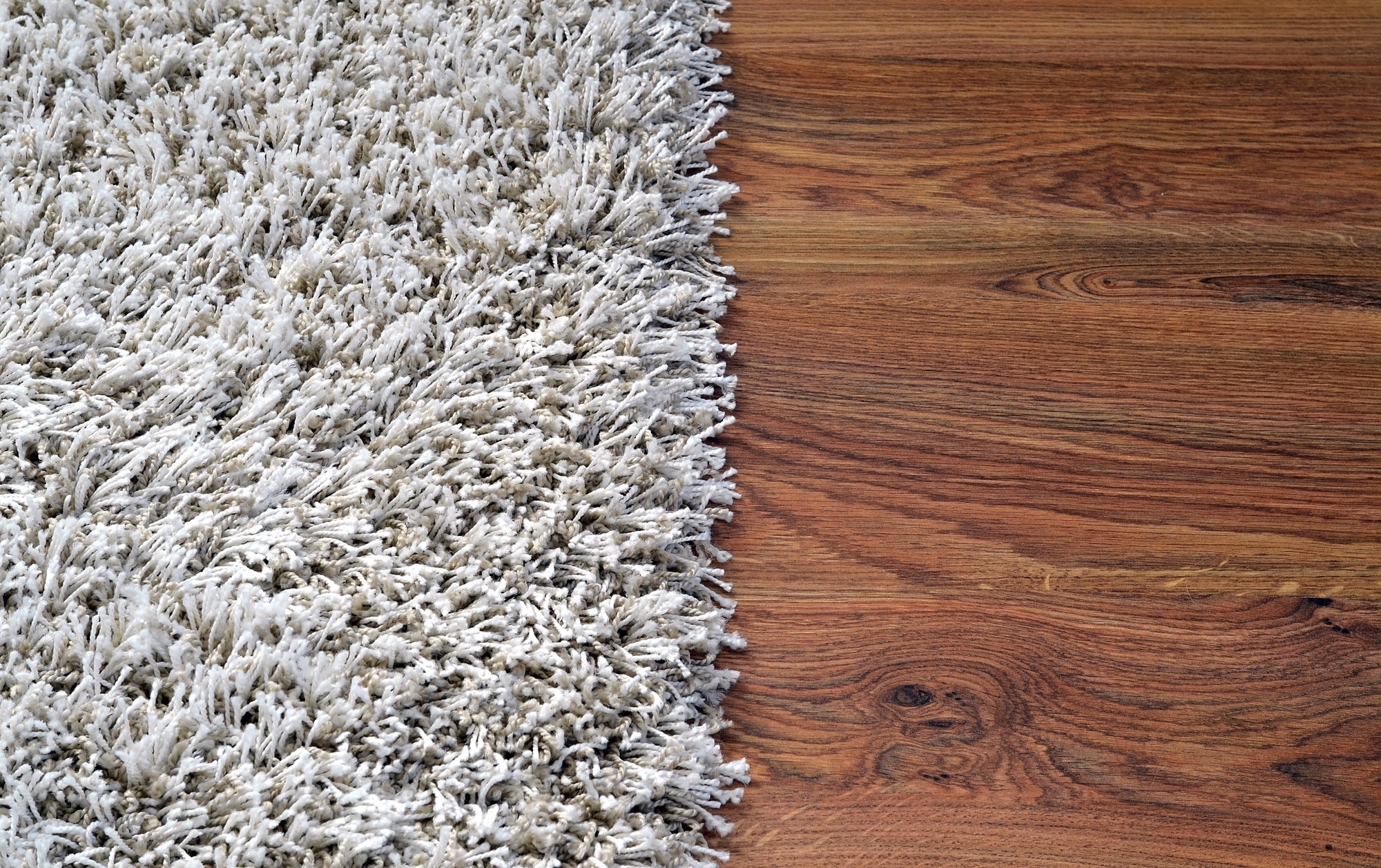Keywords: rug, wooden floor.