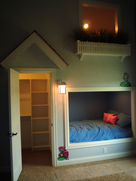 Let your kids' sense of responsibility flourish with a house-within-a-house bedroom design