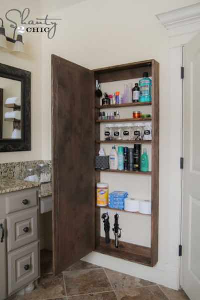 Overhead medicine cabinets are out, mirror cabinets are in