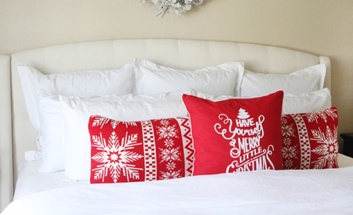 These Christmas pillows will get your guests in that warm festive spirit