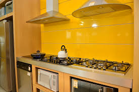 Yellow kitchen appliances