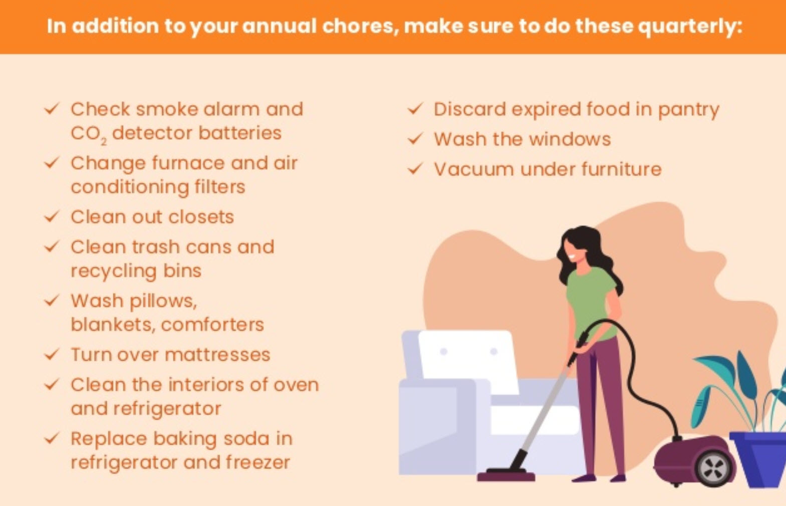 Infographics: Tips for a clean home