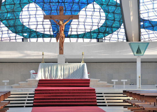 Inside Cathedral of Brasilia