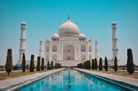 The Taj Mahal, a cool example of architecture in Agra.