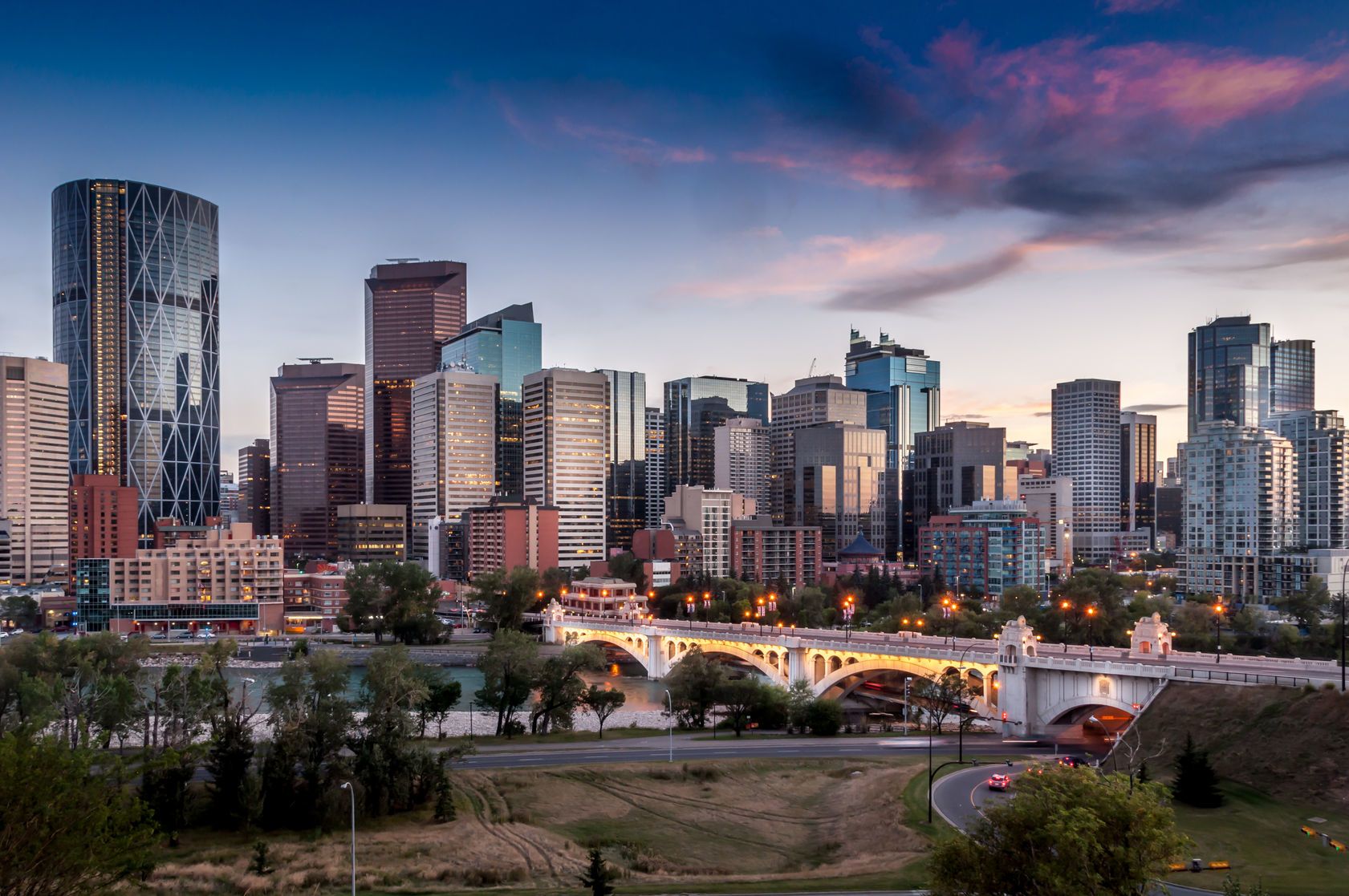 Calgary skyline.