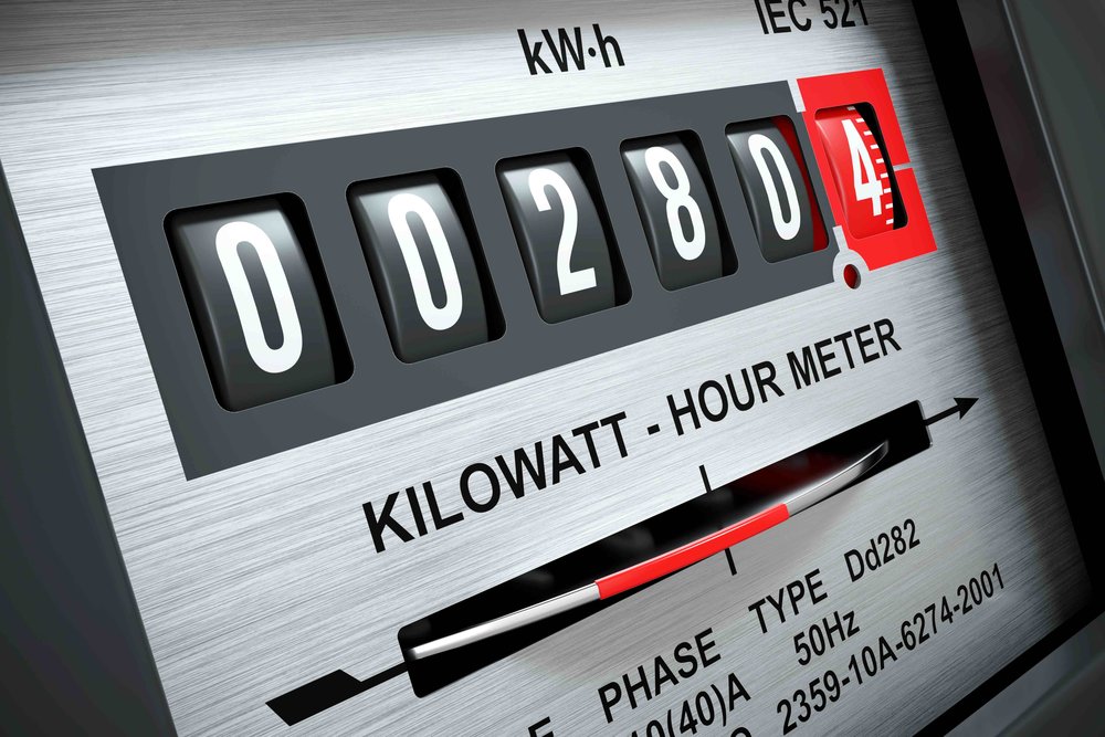 A kWh meter is shown.