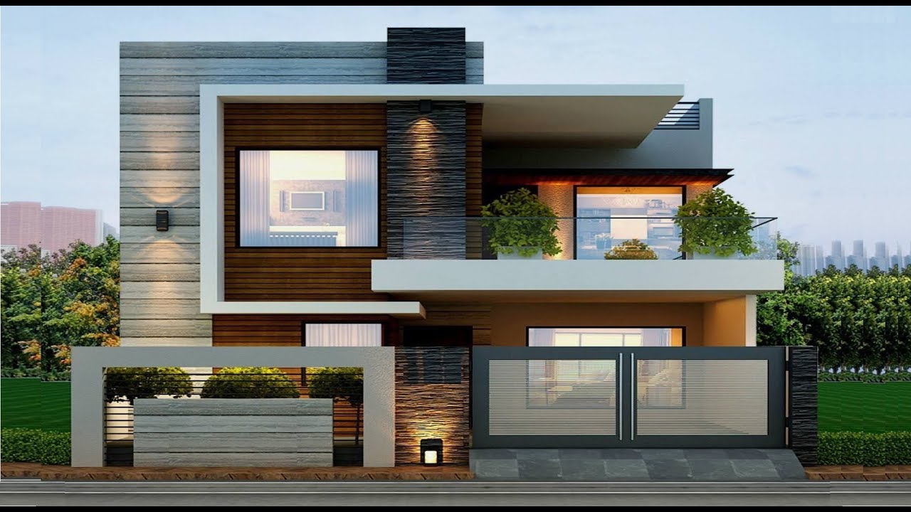 Modern house design in India.