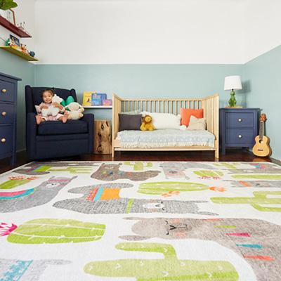 Tips for Decorating Your Kids Room with a Cactus Rug in an Apartment