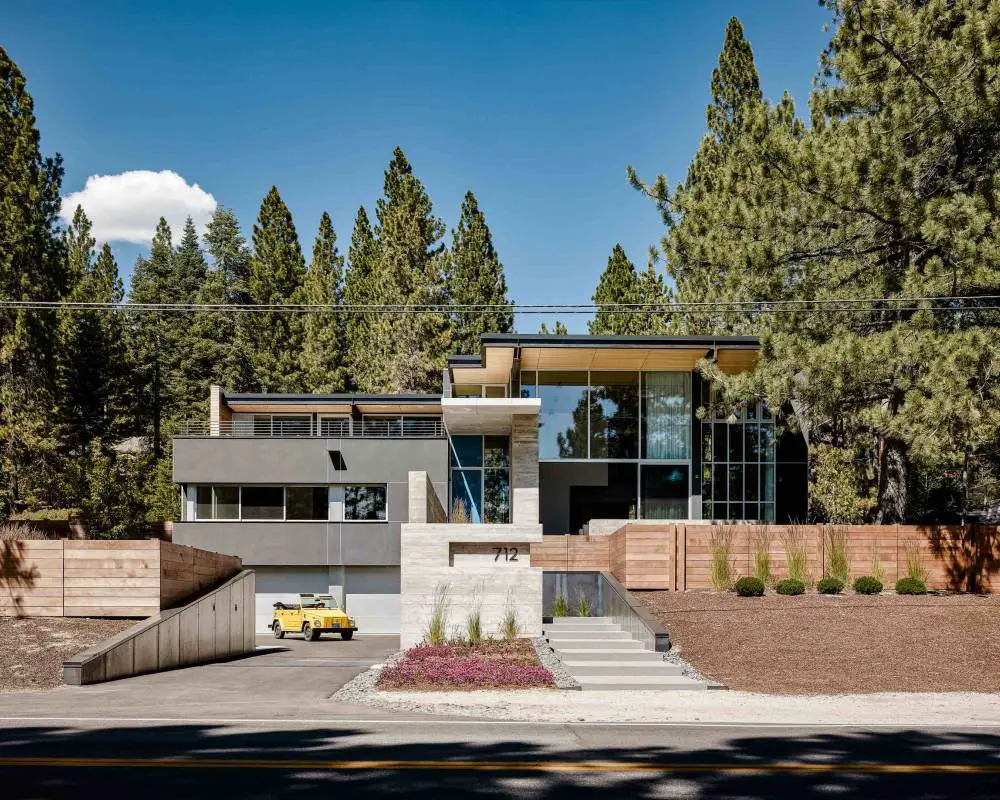 $12,650,000 LAKE TAHOE Modern Mansion featuring a Garage Full of SUPERCARS!