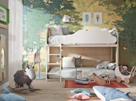 Nature themed kids room