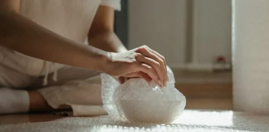 Use bubble wrap for moving