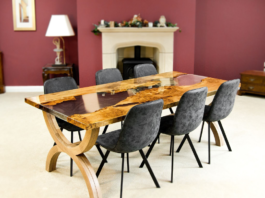 epoxy dining table
