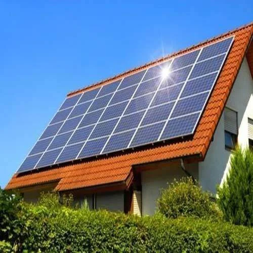 Solar panels produce electricity.