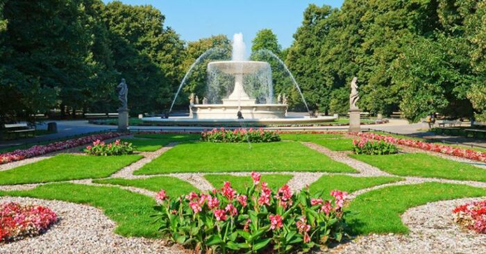Formal gardens are known for their symmetrical and structured layout
