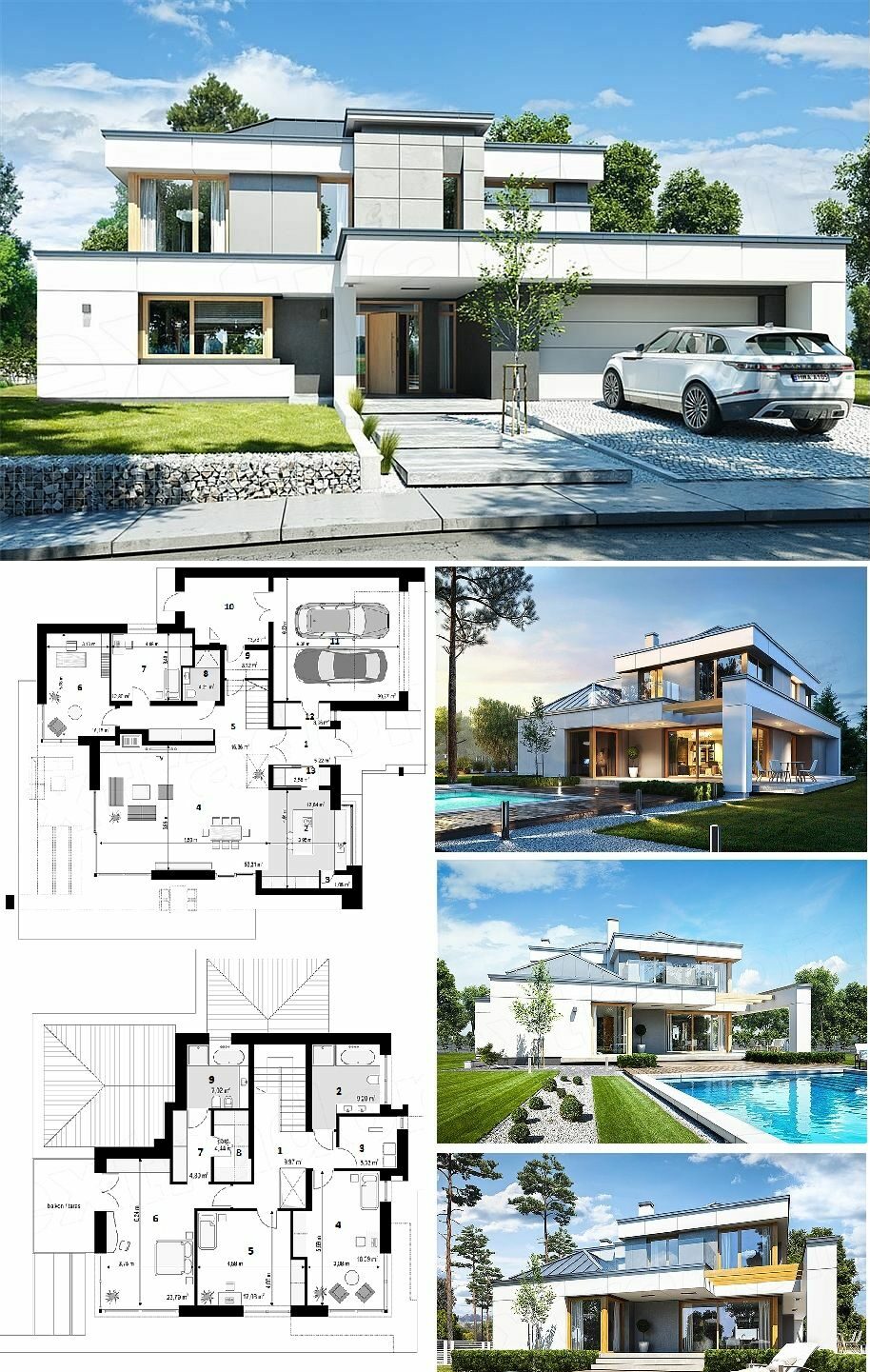 Luxury Home Floor Plans for Modern Mansions