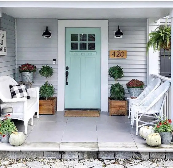 Traditional Front Door Designs for Color-Lovers' Homes