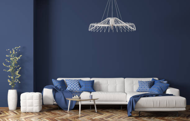 blue livingroom