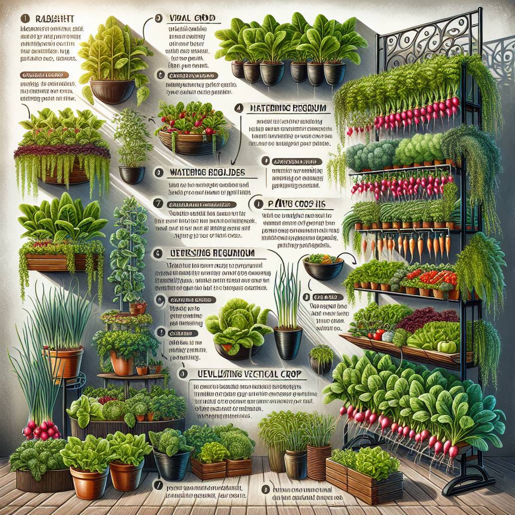 Illustration of a lush vertical garden.