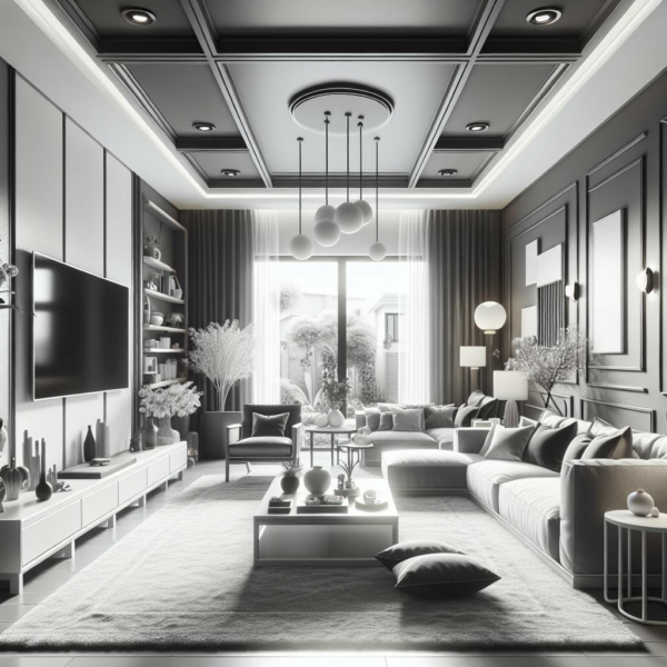 Modern Living Room Design Ideas: Embracing Monochrome to Transform Your Space