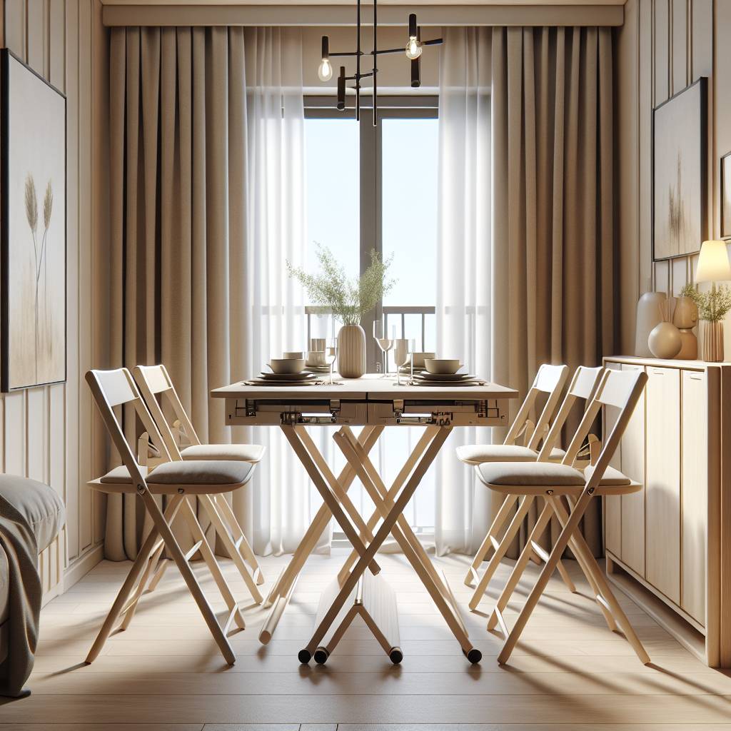 Sunny modern dining room interior design.